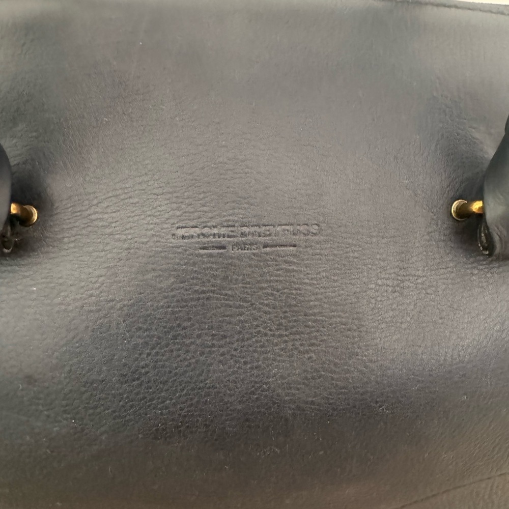 Jerome Dreyfus’s Navy Calfskin Leather Gerald Satchel Handbag - Picture 3 of 5